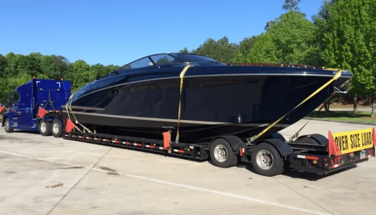 yacht transport by truck