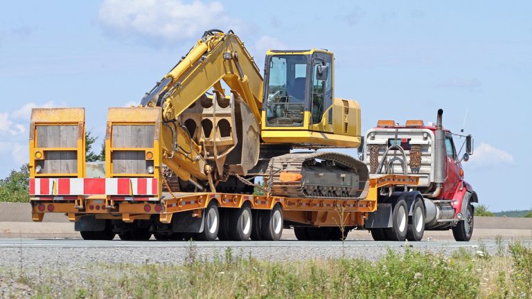 Hauling Heavy Equipment for Construction and Mining Projects