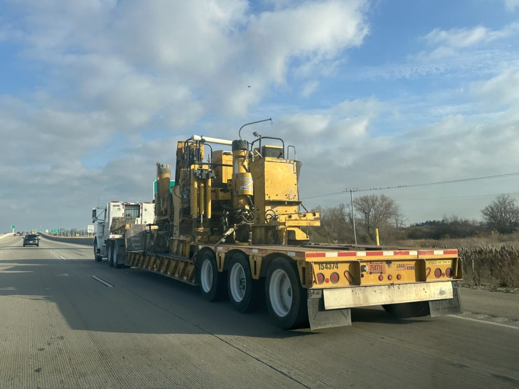 heavy machinery transport